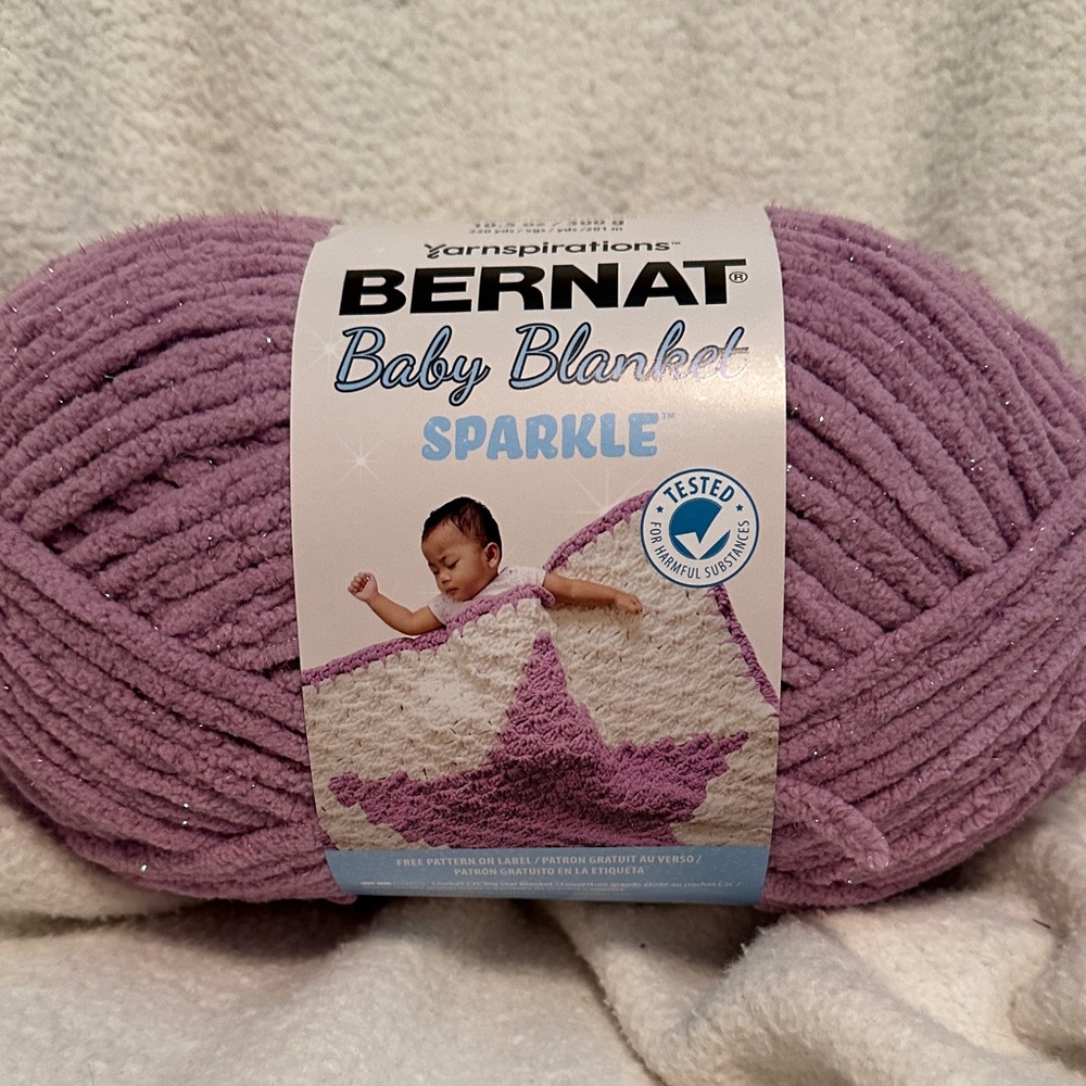 Bernat Baby Blanket Sparkle Yarn - Picture 3 of 4